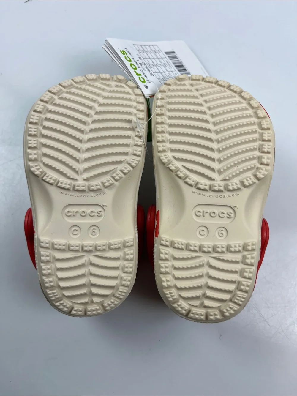 Crocs Classic Heart Print Clog Baby Size 6